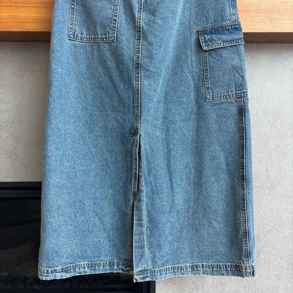 All row Jules Denim Skirt, Size L - Picture 14 of 16